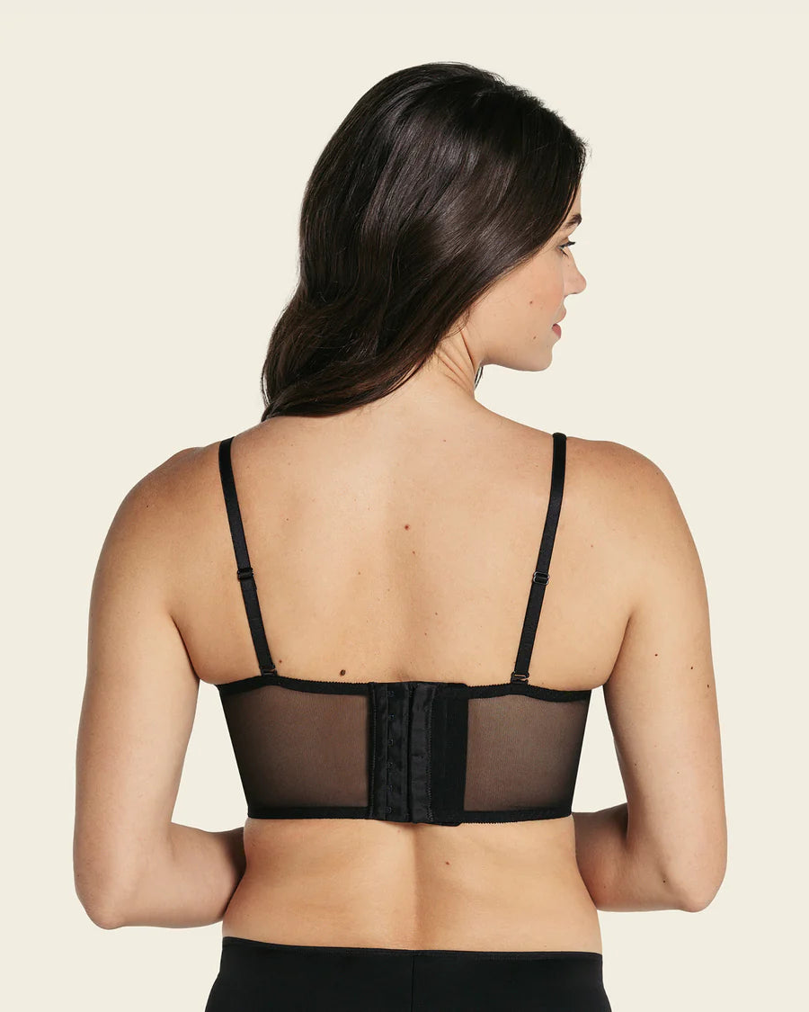 Sujetador tipo bralette en encaje y transparencias