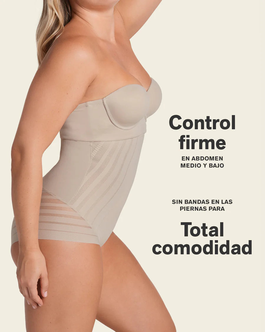Braga faja pecho libre de control de abdomen invisible en piernas