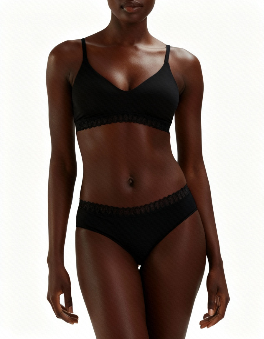 OFERTA Conjunto invisible deportivo y diario con encaje en torso y cadera