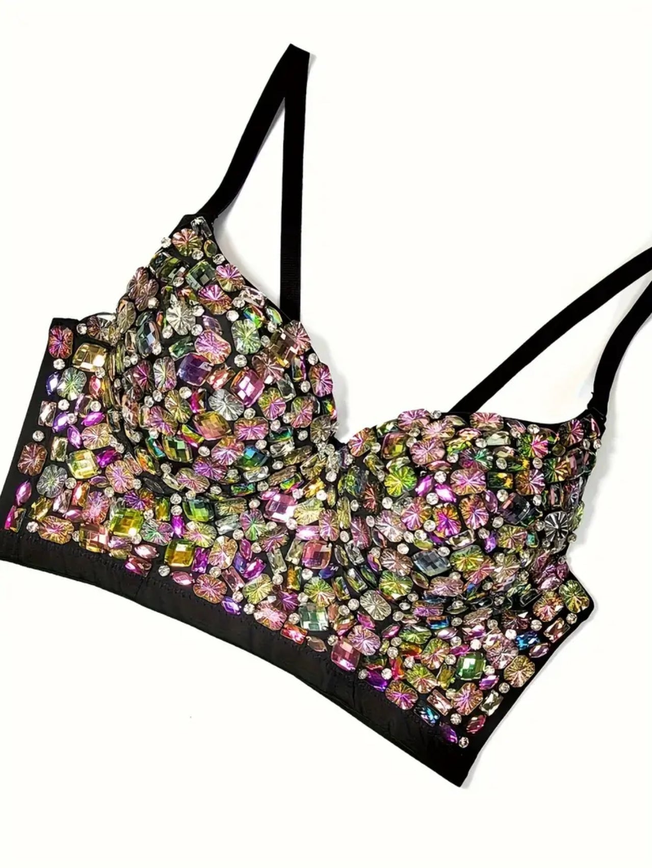 Corset pedrería multicolor