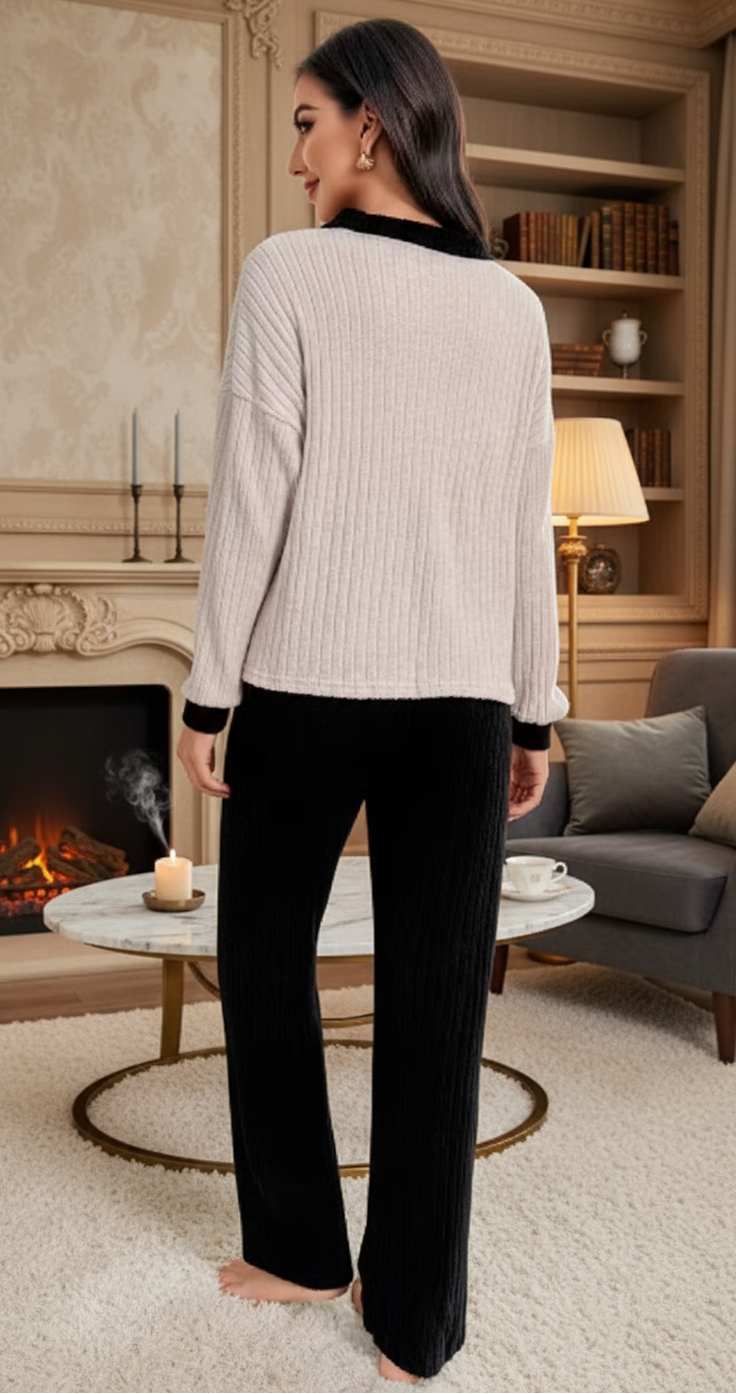 -25% Conjunto casual de camisa manga larga y pantalón largo