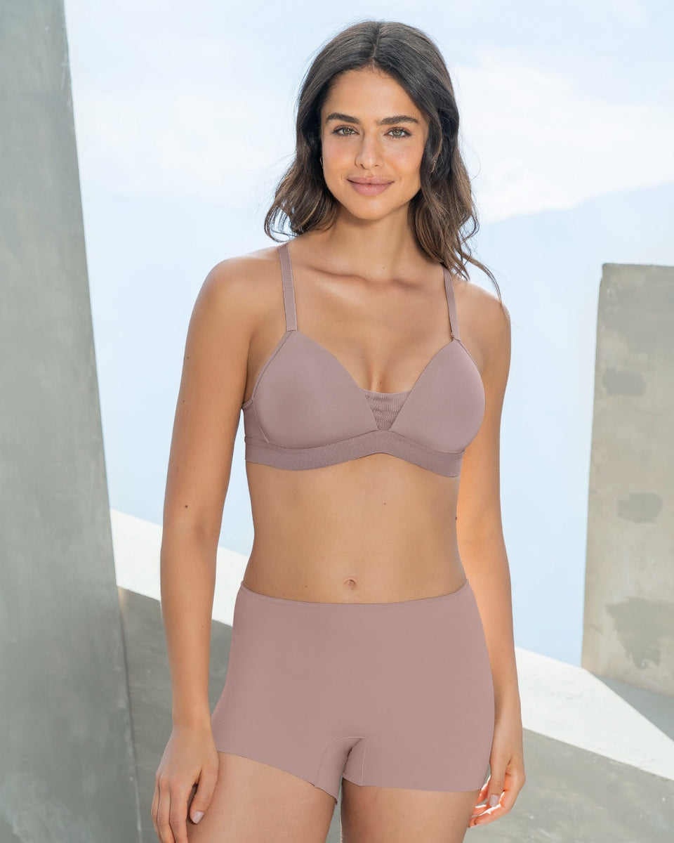 Sujetador triangular sin aro estilo top