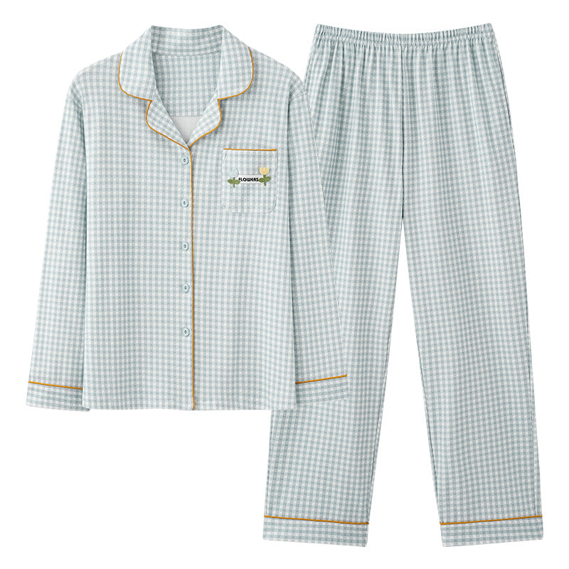 OFERTA -20% Pijamas dos piezas de 100% algodón suave y transpirable verde menta y azul pastel