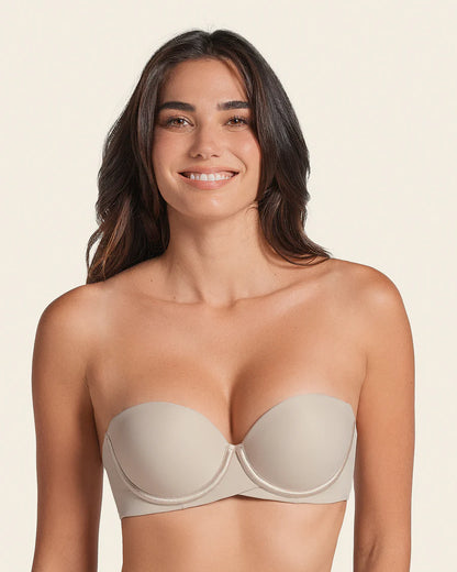 Oferta -20% Sujetador sin tirantes de Doble relleno que Aumenta dos Tallas de Copa / LEONISA