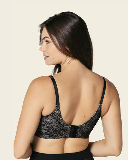 Sujetador de push up suave y cubrimiento alto en sisa y espalda Cover Bra en encaje