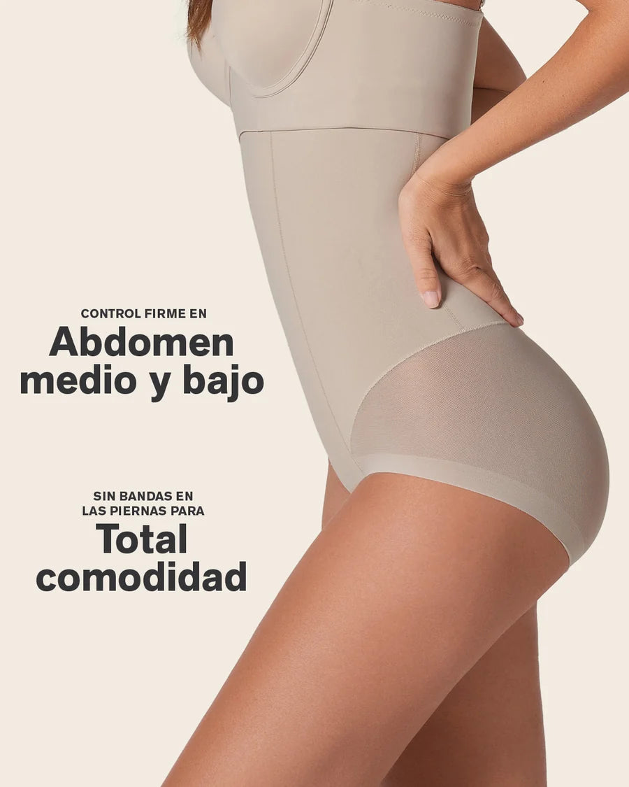 Braga Faja de Talle Alto Moldeadora de Abdomen Invisible en Glúteos | Leonisa