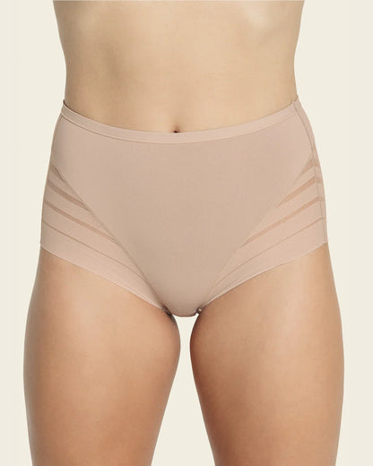 Braga faja clásica con control moderado de abdomen y bandas en tul Leonisa