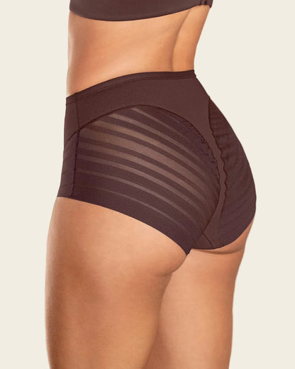 Braga faja clásica con control moderado de abdomen y bandas en tul Leonisa