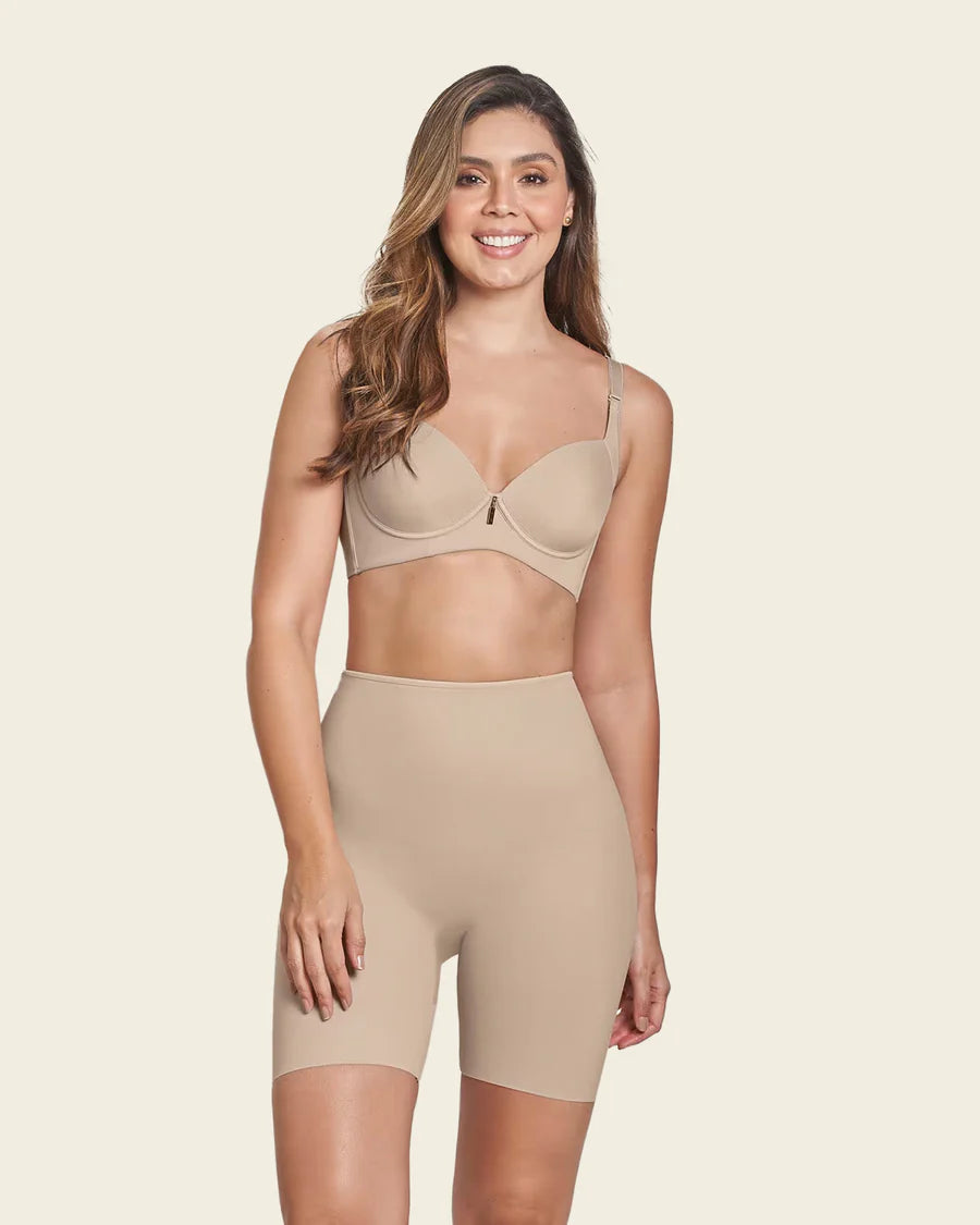 Braga short invisible de control de abdomen efecto levanta glúteos