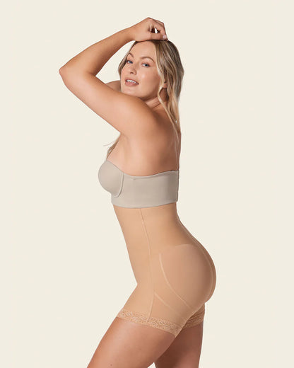 Braga faja tipo short de control fuerte con efecto moldeador / LEONISA