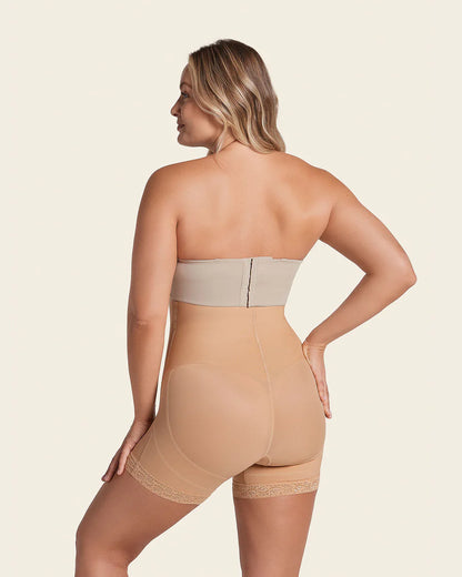 Braga faja tipo short de control fuerte con efecto moldeador / LEONISA