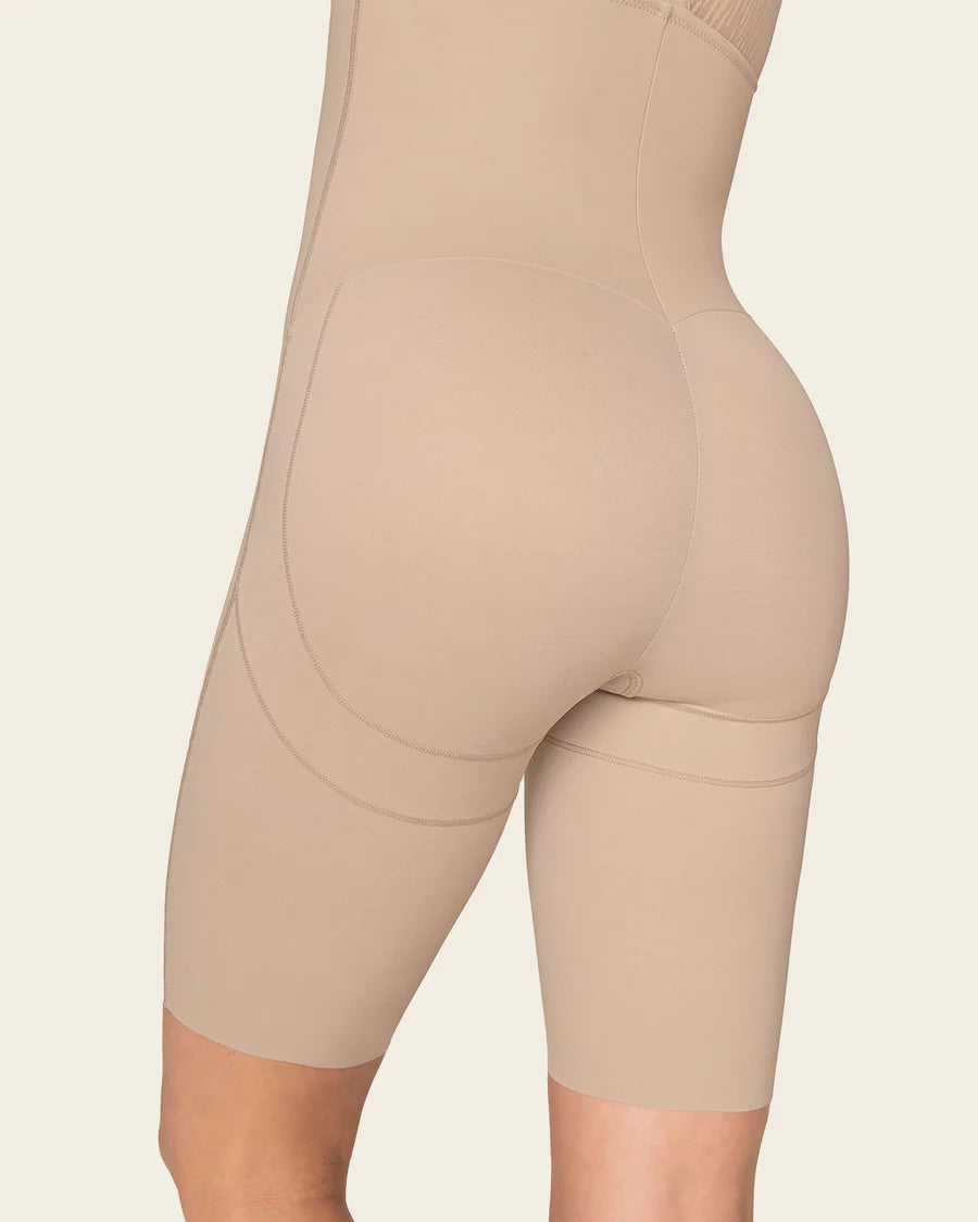 Faja tipo body de control y efecto levanta glúteos + bralette incorporado