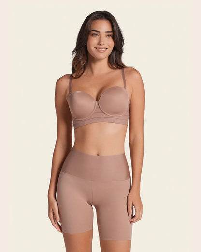 Short de control moderado aspecto invisible con fajón antideslizante