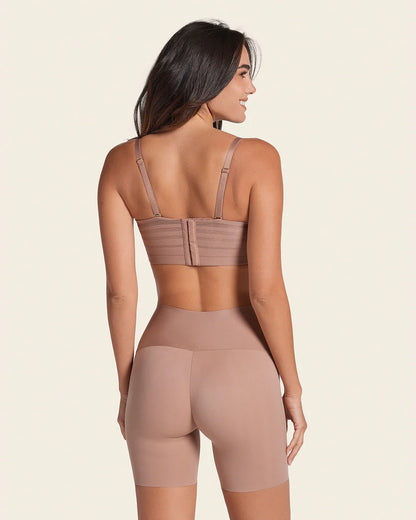 Short de control moderado aspecto invisible con fajón antideslizante