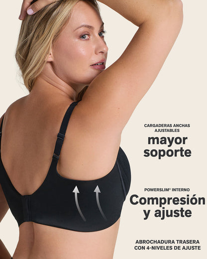 Sujetador sin aro de alto cubrimiento y sujeción cómoda / LEONISA