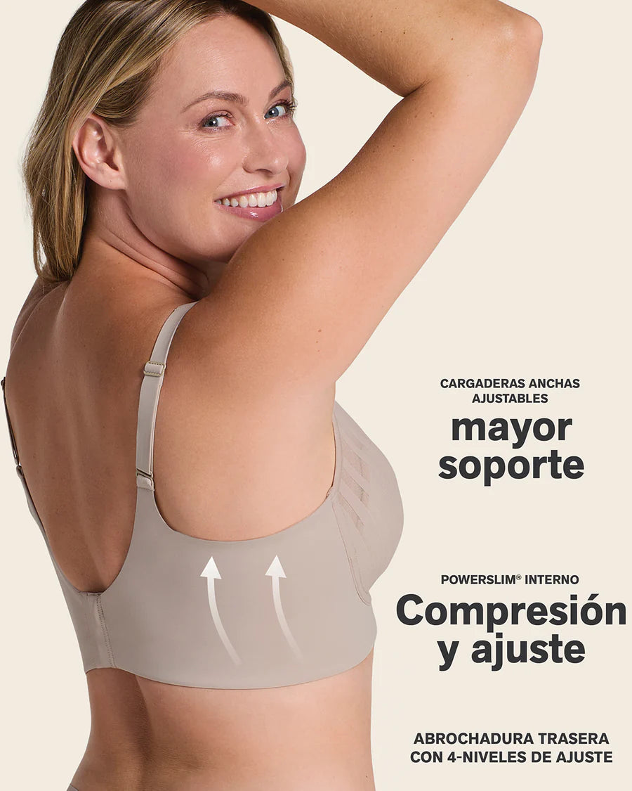 Sujetador sin aro de alto cubrimiento y sujeción cómoda / LEONISA