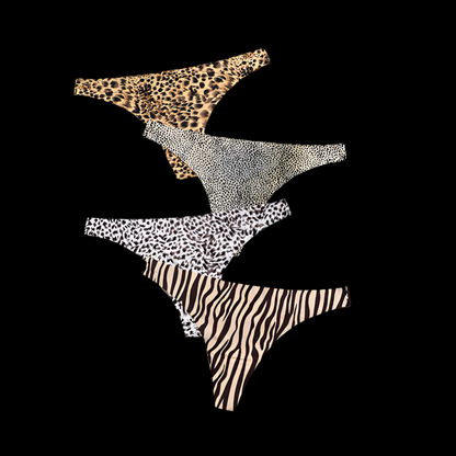 OFERTA Tangas efecto invisible Animal Print termofusionadas