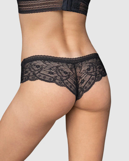 Pack de 2 Braguitas Tipo Culotte en Encaje y Blonda