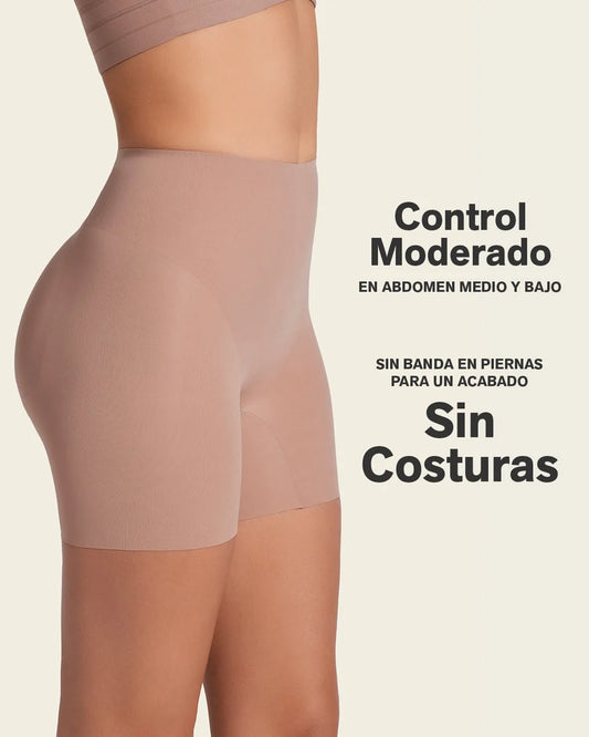 Faja short Moldeador con Almohadillas Removibles y Compresión en Abdomen / Leonisa