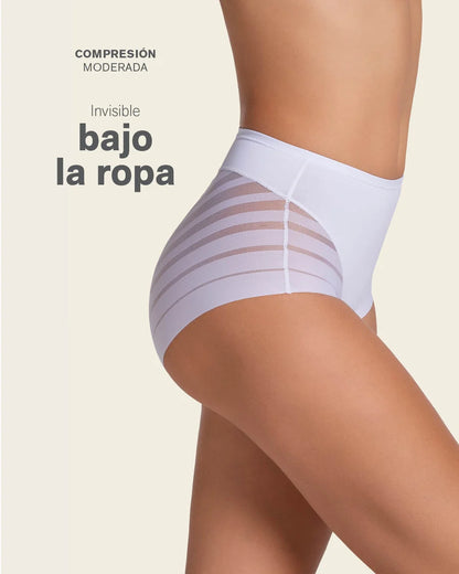 Braga Faja Clásica Moldeadora de Abdomen con Bandas en Tul / LEONISA