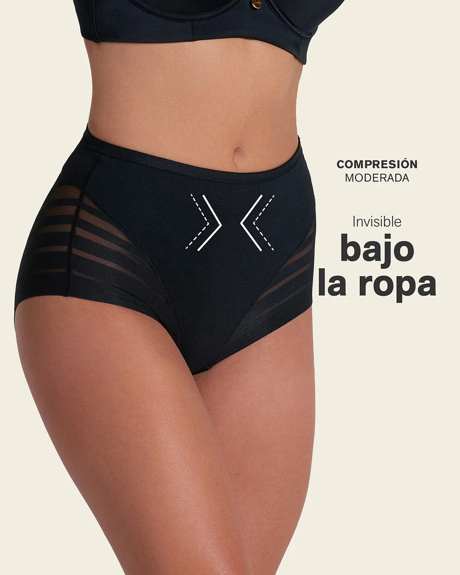 Braga Faja Clásica Moldeadora de Abdomen con Bandas en Tul / LEONISA