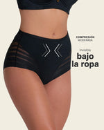 Braga Faja Clásica Moldeadora de Abdomen con Bandas en Tul / LEONISA