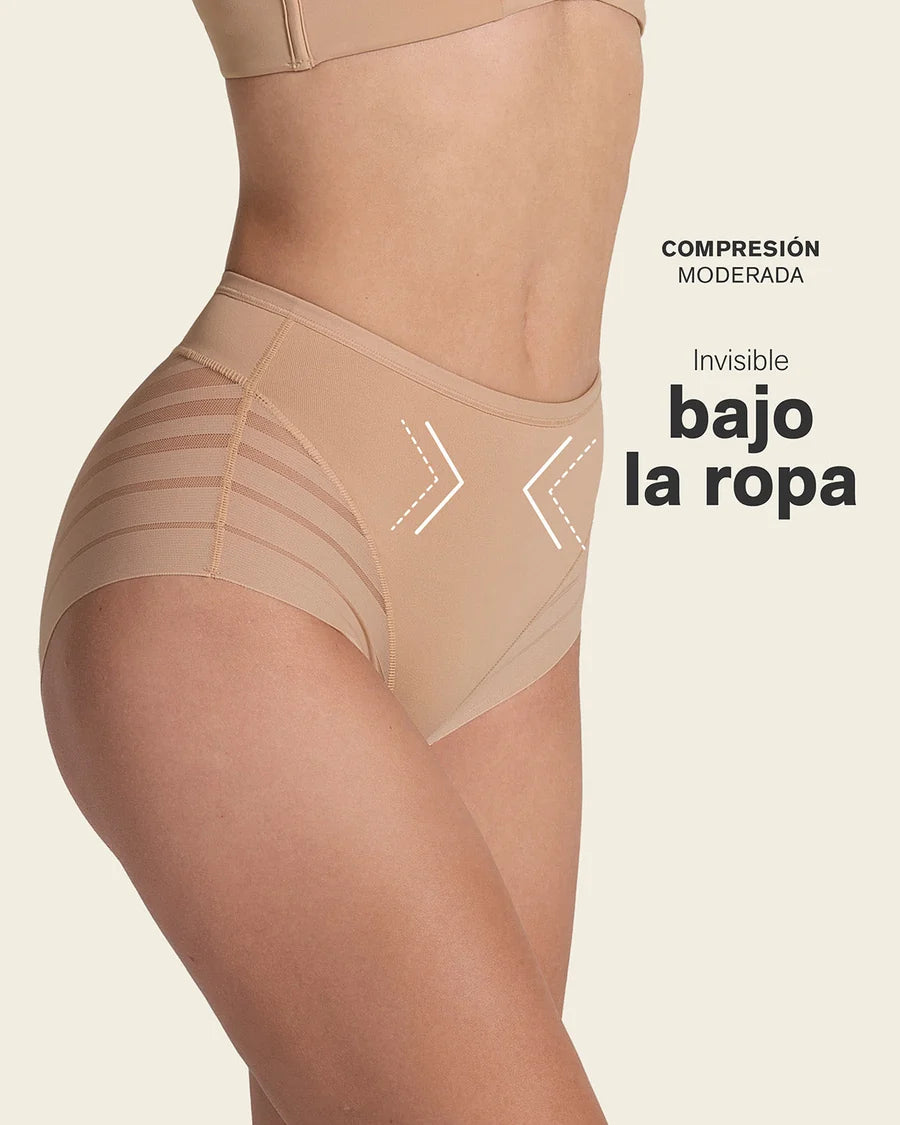 Braga Faja Clásica Moldeadora de Abdomen con Bandas en Tul / LEONISA