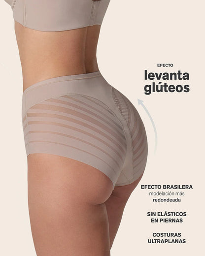 Braga Faja Clásica Moldeadora de Abdomen con Bandas en Tul / LEONISA