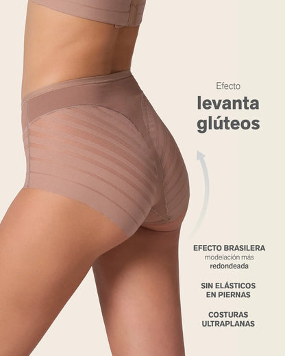 Braga Faja Clásica Moldeadora de Abdomen con Bandas en Tul / LEONISA