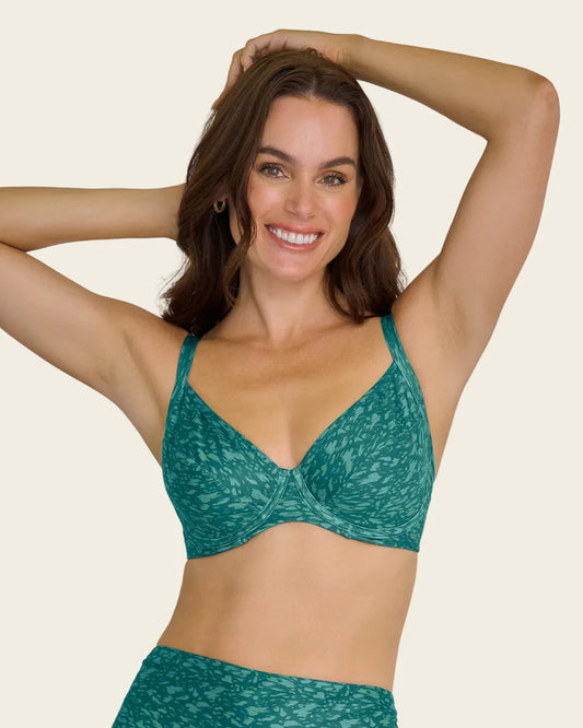 Top de bikini con tela interna en las copas de buena sujeción de pecho