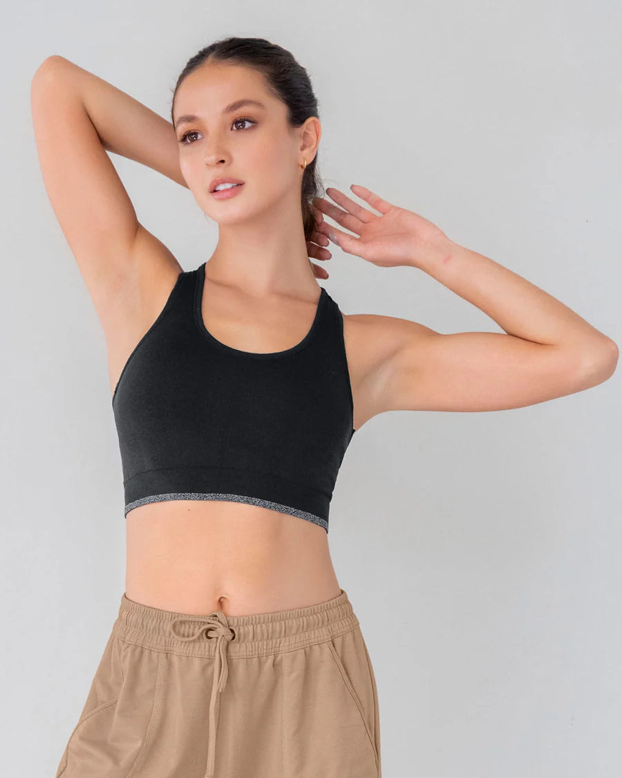 Top sin costuras doble cara con soporte medio de pecho
