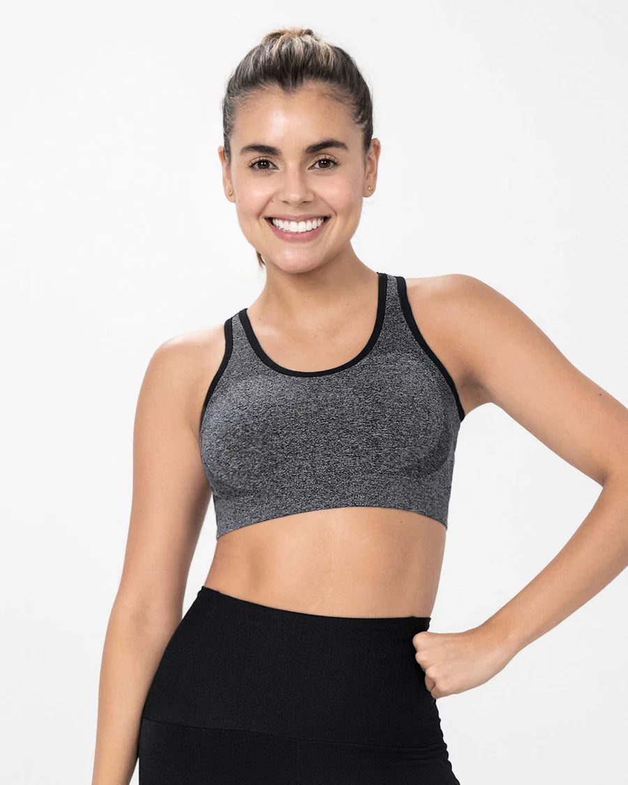 Top sin costuras doble cara con soporte medio de pecho
