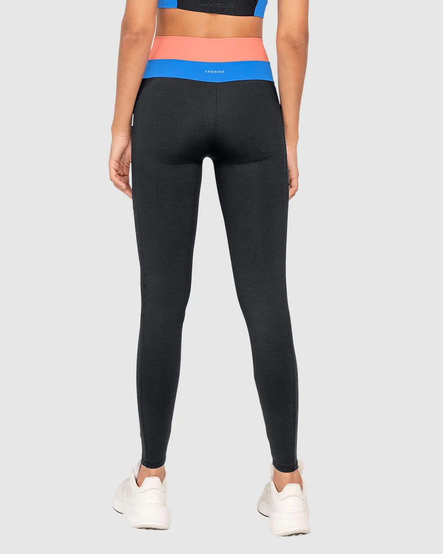 Legging tiro alto control en abdomen y muslos con bolsillo lateral