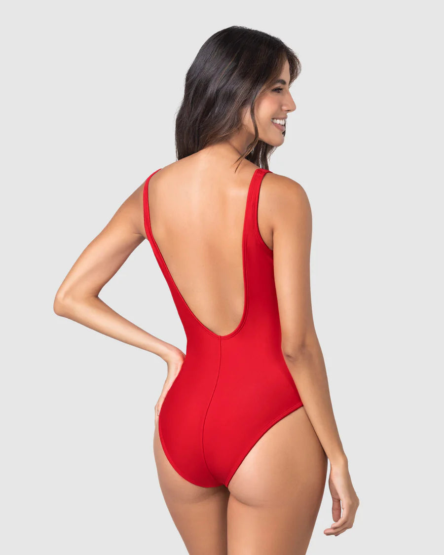 Oferta -20% Bañador entero escote profundo / LEONISA