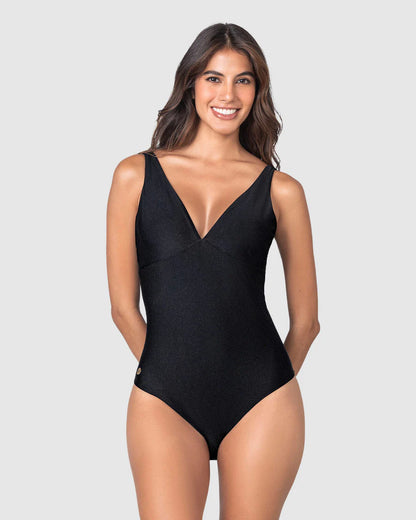 Oferta -20% Bañador entero escote profundo / LEONISA