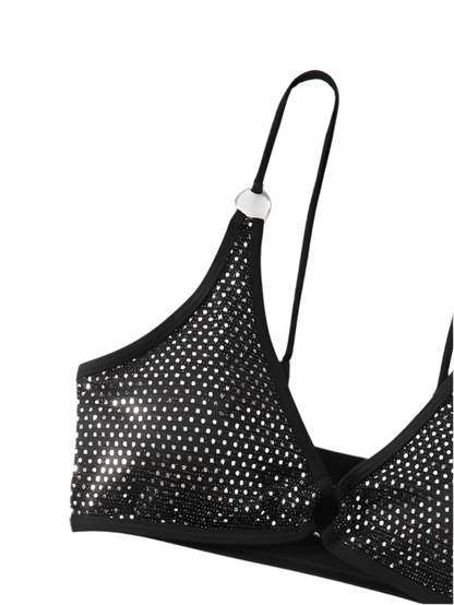 Oferta! Bikini Negro con Pedrería de lujo