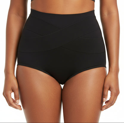 Pack de 3 Bragas Altas de Algodón con Compresión Abdominal Suave