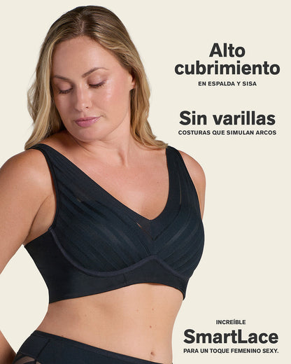 Sujetador sin aro de alto cubrimiento y sujeción cómoda / LEONISA