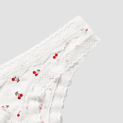 2x10€ Tanga diseño juvenil y delicado encaje