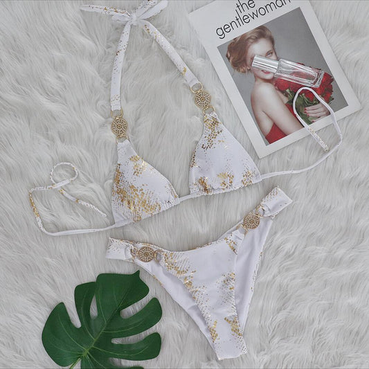 Bikini Estampado Oro