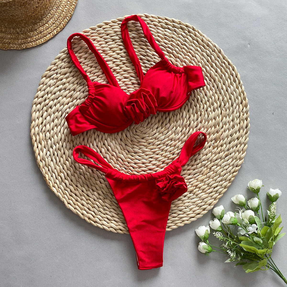 Bikini Rojo Rosa