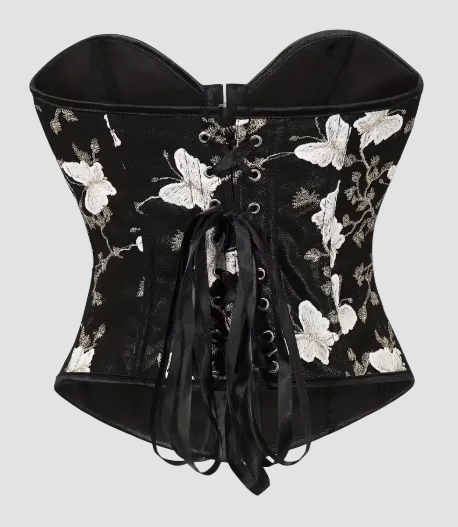 Oferta -20% Corset bordado con mariposas