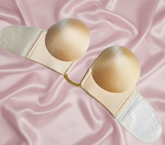 Sujetador adhesivo push up con escote en U y espalda descubierta