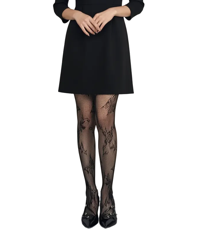 Medias pantalón transparentes con estampados