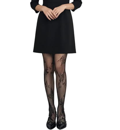 Medias pantalón transparentes con estampados