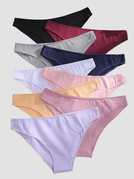 Bragas tipo bikini de un solo tono