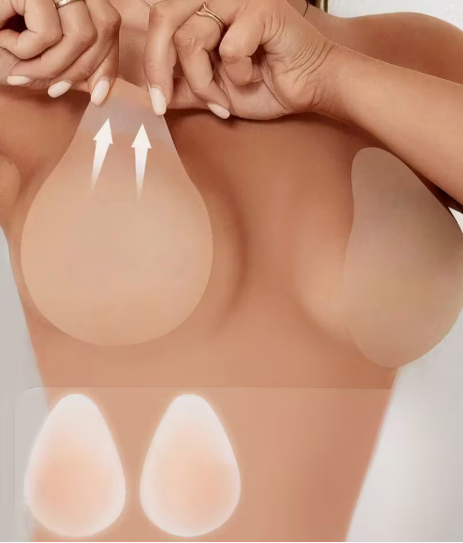 Cubre pezones adhesivos para realzar el busto