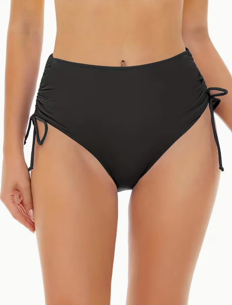 Braga de bikini de cintura alta con ajuste lateral – Elegancia, comodidad y un ajuste perfecto