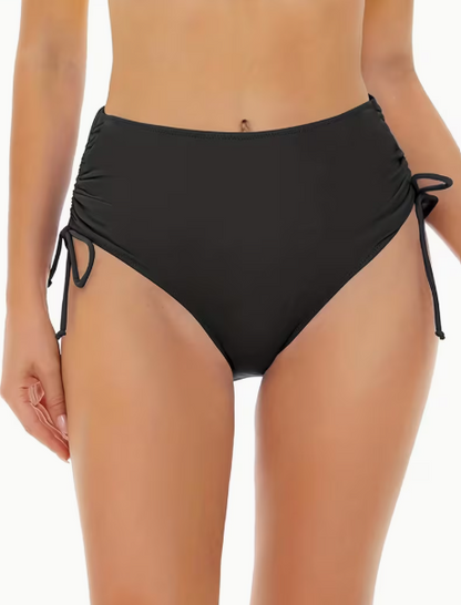 Braga de bikini de cintura alta con ajuste lateral – Elegancia, comodidad y un ajuste perfecto