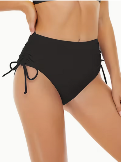 Braga de bikini de cintura alta con ajuste lateral – Elegancia, comodidad y un ajuste perfecto